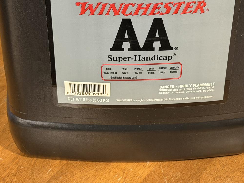 Winchester AA Super Handicap 8# jug of powder NO SHIPPING!-img-2