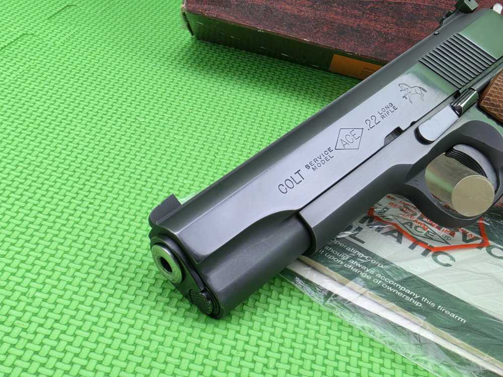 COLT SERVICE MODEL * ACE * 22 LR BORN 1980 * ROYAL BLUE SEMI-AUTOMATIC-img-4