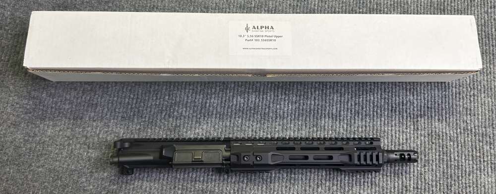 *Never-Fired* Alpha Shooting Sports Complete AR Upper 10.5" w/ Brake - 5.56-img-1