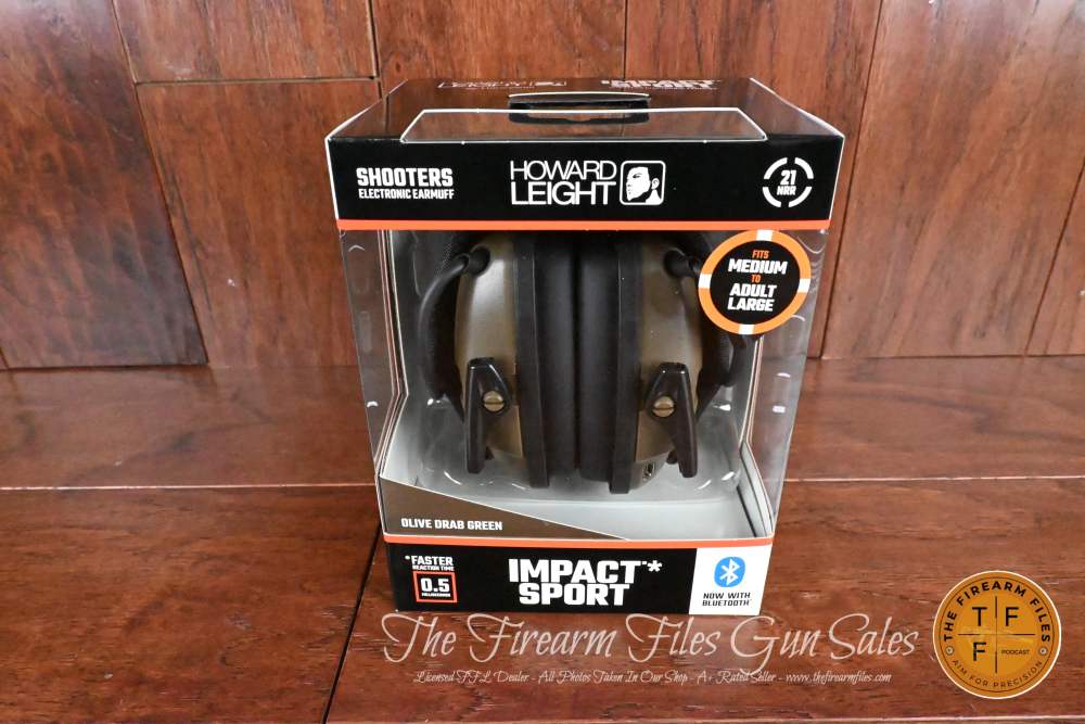 Howard Leight Impact Sport Bluetooth Hearing Protection, OD Green, NEW-img-0