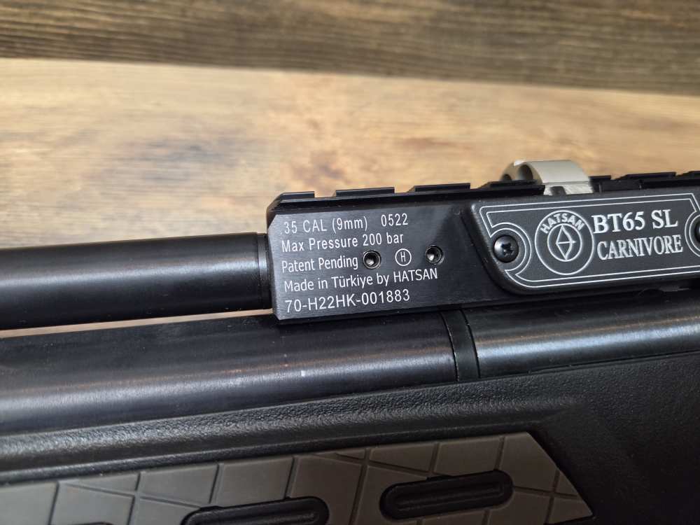 Lightly Used Hatsan BT35 SL Carnivore 35 Caliber PCP Air Rifle W/Extras -img-13