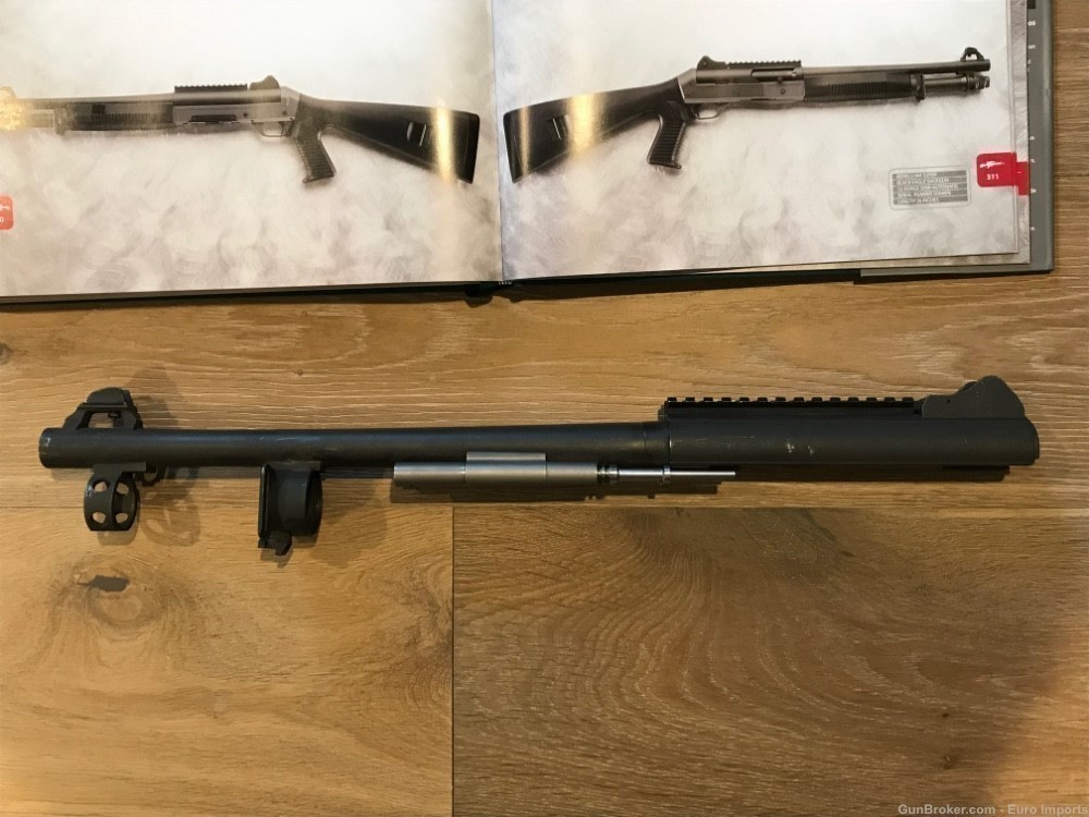 Benelli PROTOTYPE M4 M1014 Barrel Assembly Bayonet Lugs HK Grey Room Rare -img-10