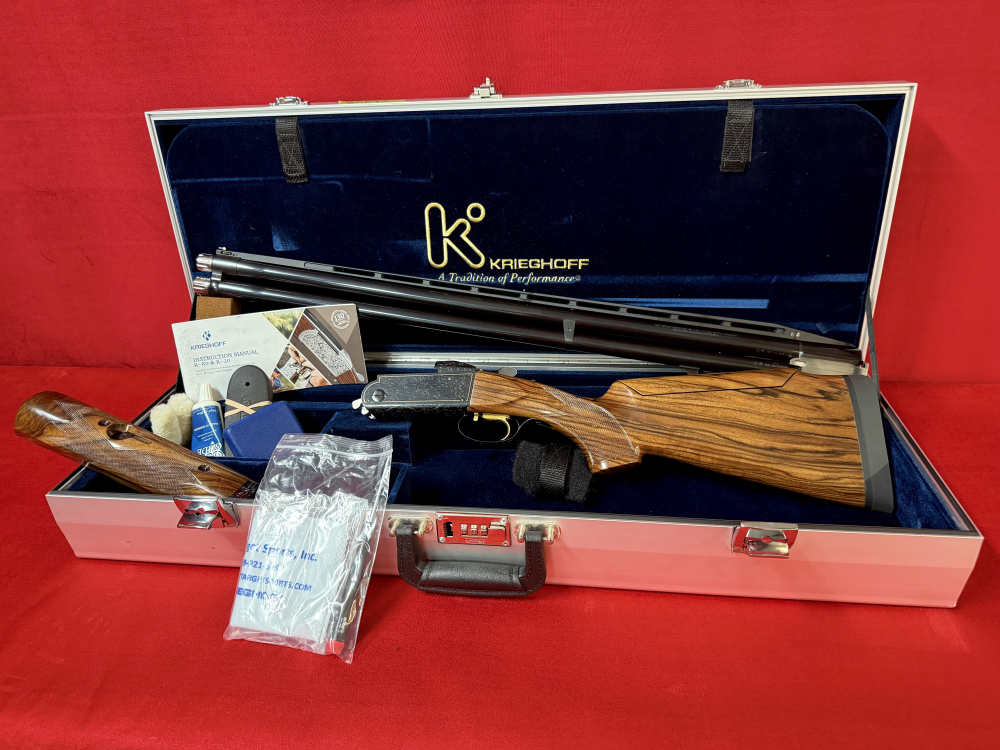 Krieghoff K80 Gold Blued Super Scroll Pro Sporter LIKE NEW-img-0