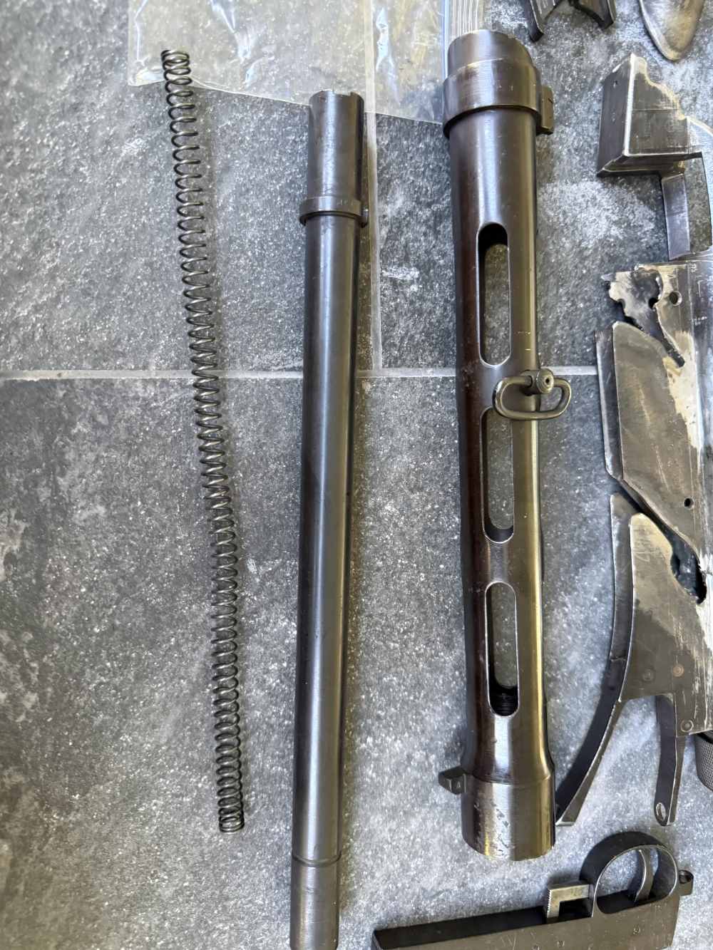 TITLE: Finnish Suomi KP/-31 M31 9mm Parts Kit WWII SMG Wood Stock Surplus  -img-1