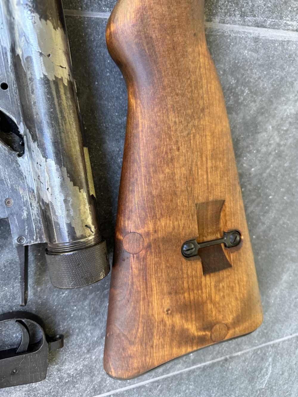 TITLE: Finnish Suomi KP/-31 M31 9mm Parts Kit WWII SMG Wood Stock Surplus  -img-4