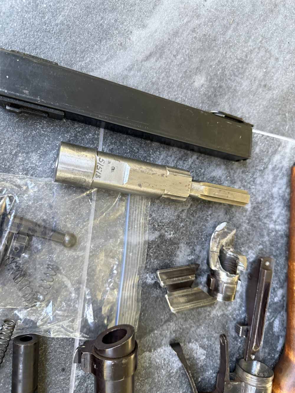 TITLE: Finnish Suomi KP/-31 M31 9mm Parts Kit WWII SMG Wood Stock Surplus  -img-7
