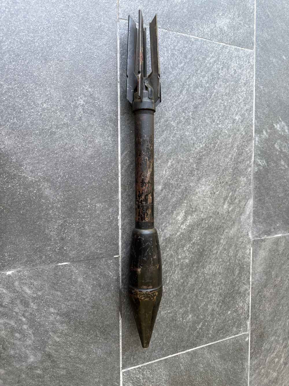 US WWII M7A1 2.36 Inch Bazooka Practice Rocket Inert Ordnance Relic-img-1