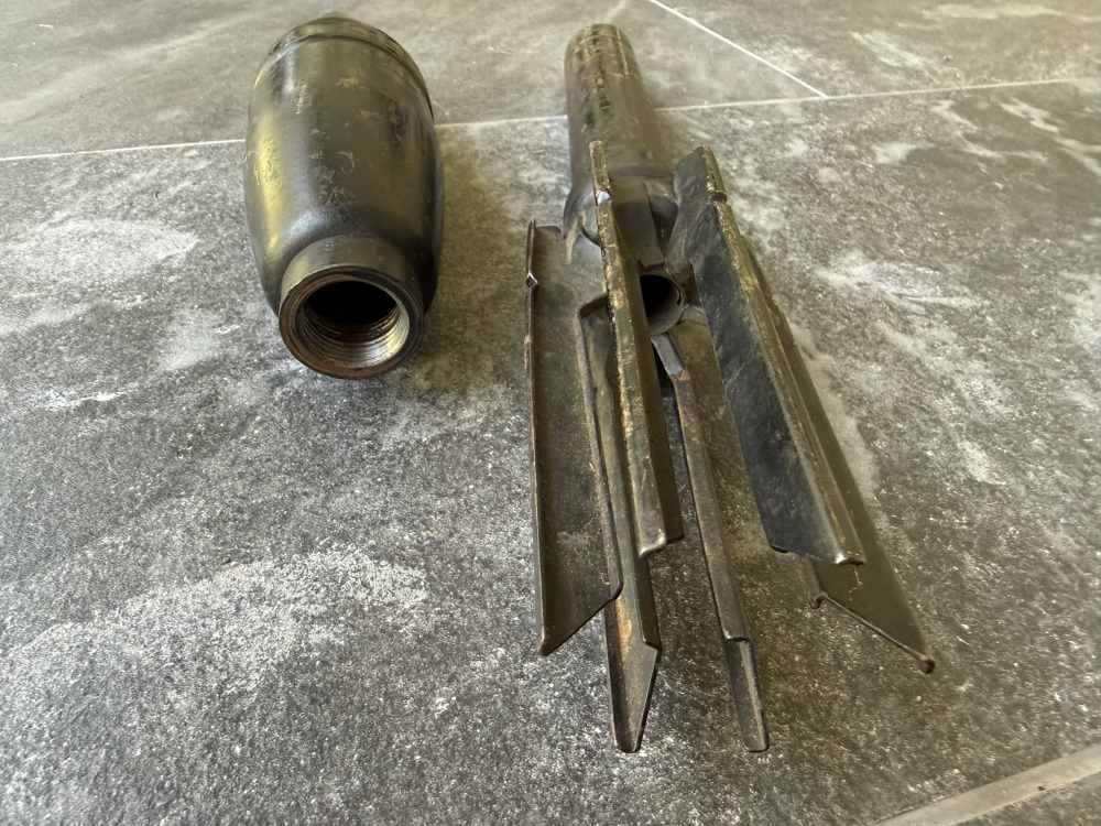 US WWII M7A1 2.36 Inch Bazooka Practice Rocket Inert Ordnance Relic-img-6