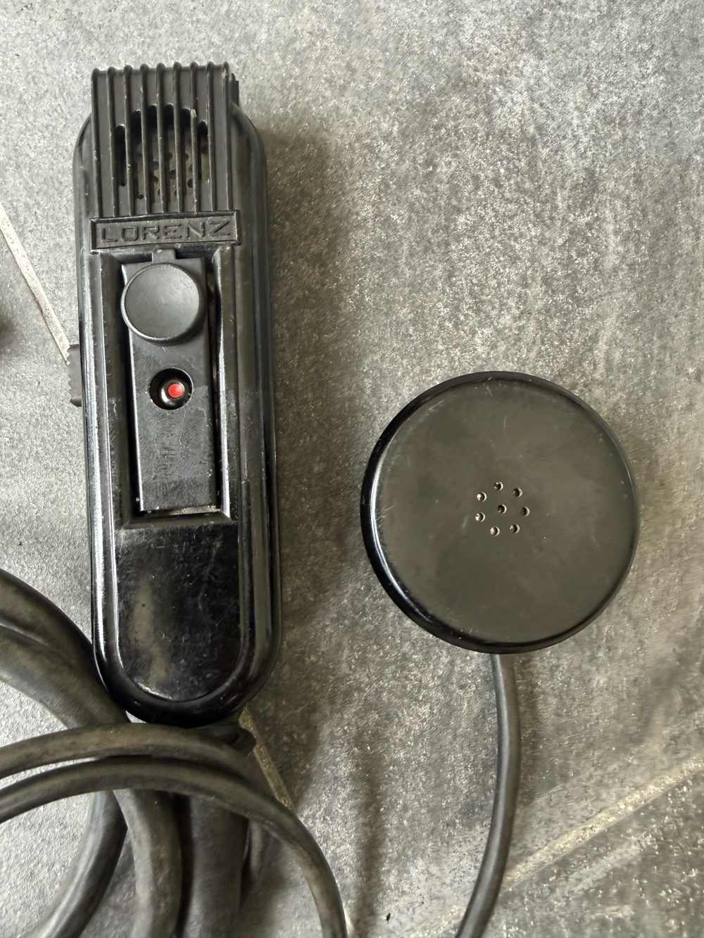 WWII German Wehrmacht Handheld Switchboard Microphone C. Lorenz AG VZ/566/2-img-1