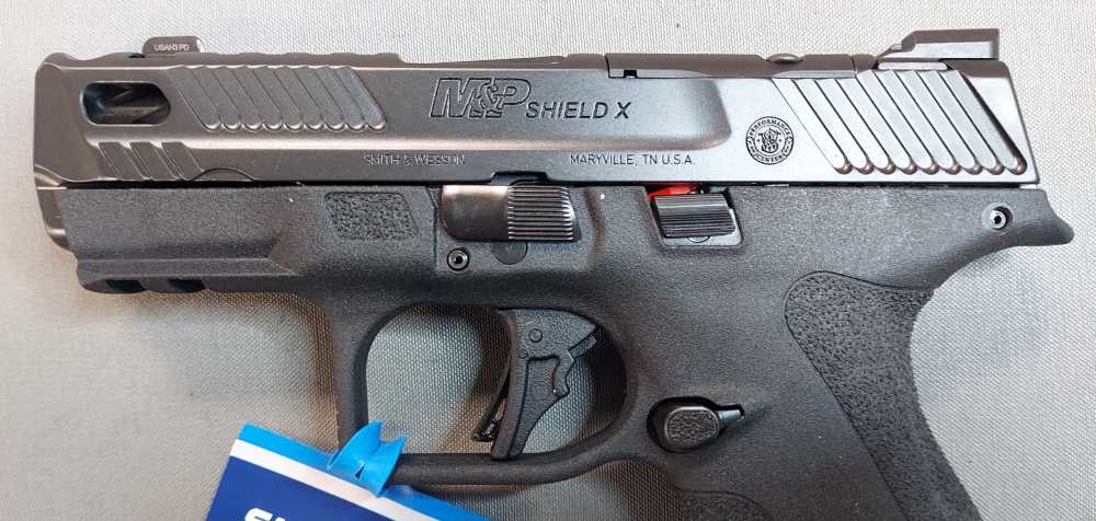 Smith & Wesson PC M&P9 Shield X Carry Comp Pistol 9mm 3.6" Barrel 15 Rounds-img-3