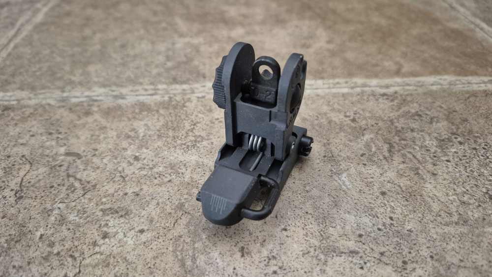 A.R.M.S. #40 BUIS EARLY WINGLESS SWAN IRON SIGHT MK12 MOD O GWOT -img-3