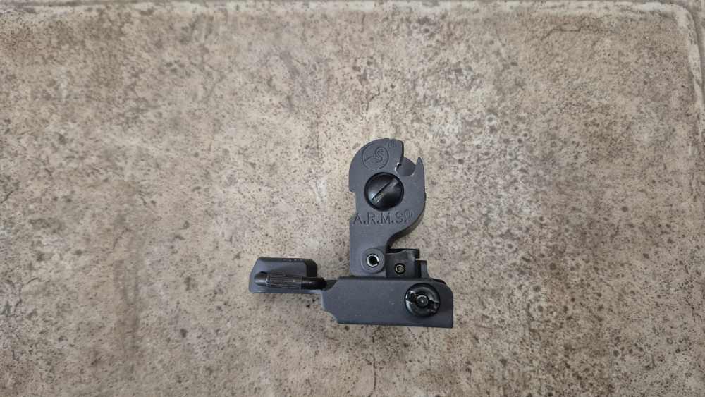 A.R.M.S. #40 BUIS EARLY WINGLESS SWAN IRON SIGHT MK12 MOD O GWOT -img-7