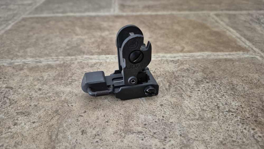 A.R.M.S. #40 BUIS EARLY WINGLESS SWAN IRON SIGHT MK12 MOD O GWOT -img-5