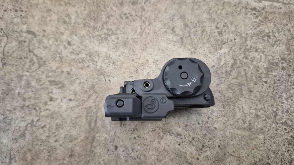 A.R.M.S. #40 BUIS EARLY WINGLESS SWAN IRON SIGHT MK12 MOD O GWOT -img-0