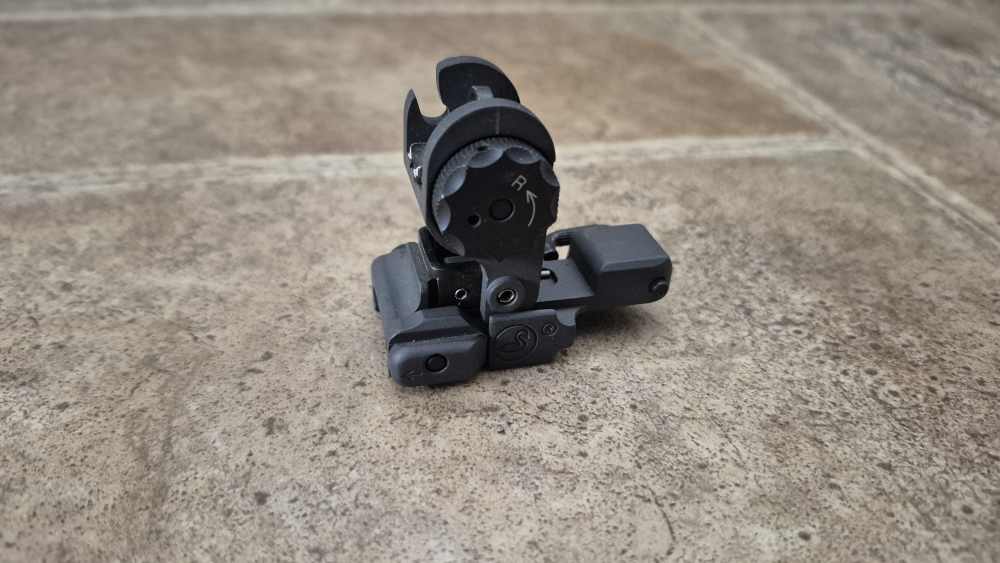 A.R.M.S. #40 BUIS EARLY WINGLESS SWAN IRON SIGHT MK12 MOD O GWOT -img-4