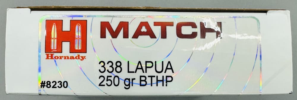 Hornady Match .338 Lapua (8230) - 250-grain BTHP - No Reserve-img-0