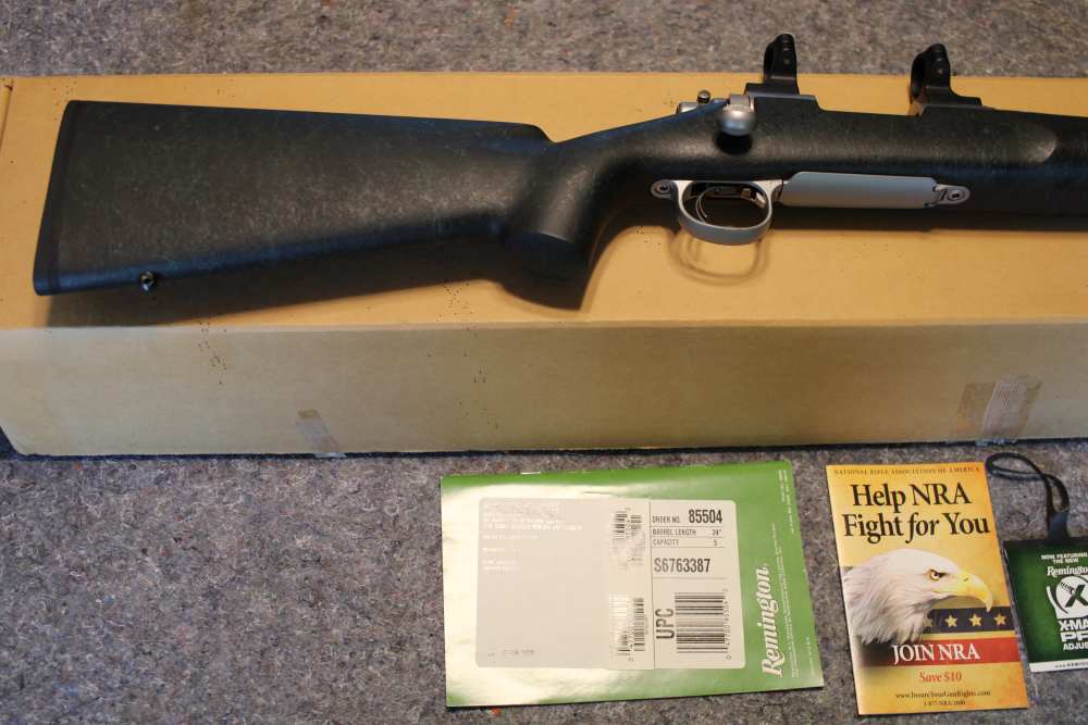 Remington 700 Stainless 5R 223 Green web stock, factory box, 1st Generation-img-0