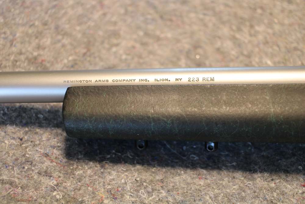 Remington 700 Stainless 5R 223 Green web stock, factory box, 1st Generation-img-7