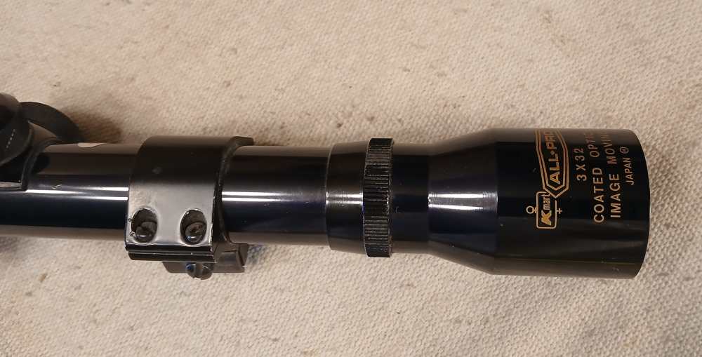 K-Mart All-Pro 3x32 Coated Optics Rifle Scope Japan Dual X Reticle #7-img-5