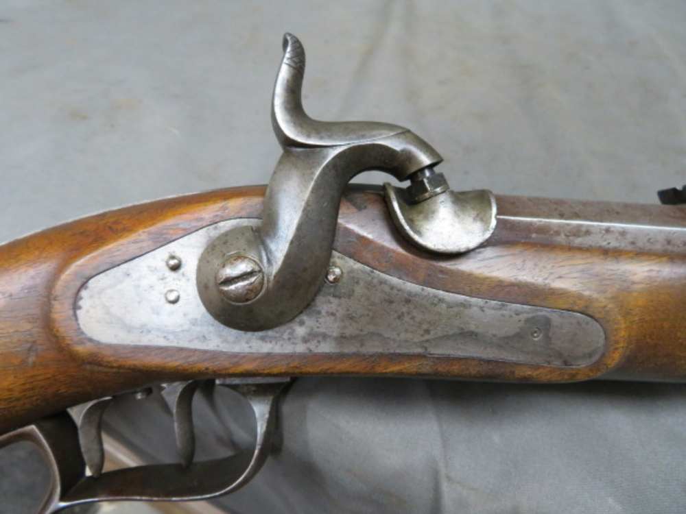 ANTIQUE SWISS MODEL 1851 FELDSTUTZER FEDERAL RIFLE-10.4MM PERCUSSION-img-6