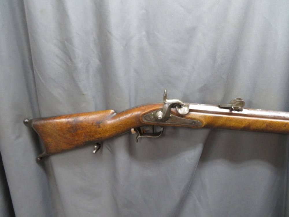 ANTIQUE SWISS MODEL 1851 FELDSTUTZER FEDERAL RIFLE-10.4MM PERCUSSION-img-1