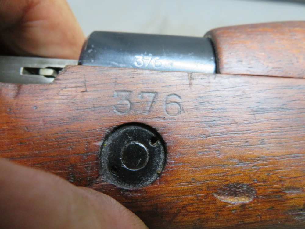 BELGIAN CONGO FN MODEL 1924 MAUSER .22 TRAINING RIFLE-MATCHING-NICE CREST-img-10