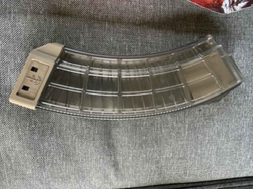 4 - Palm AK Mags Translucent 30 rd 2 FDE, 2 black -img-3