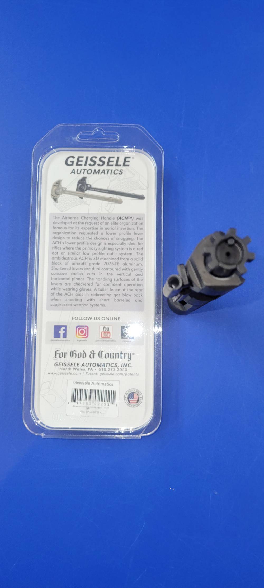 AR 15 M16 223 5.56 BCG Bolt Carrier Group & Geissele ACH Blk. Charge Handle-img-7