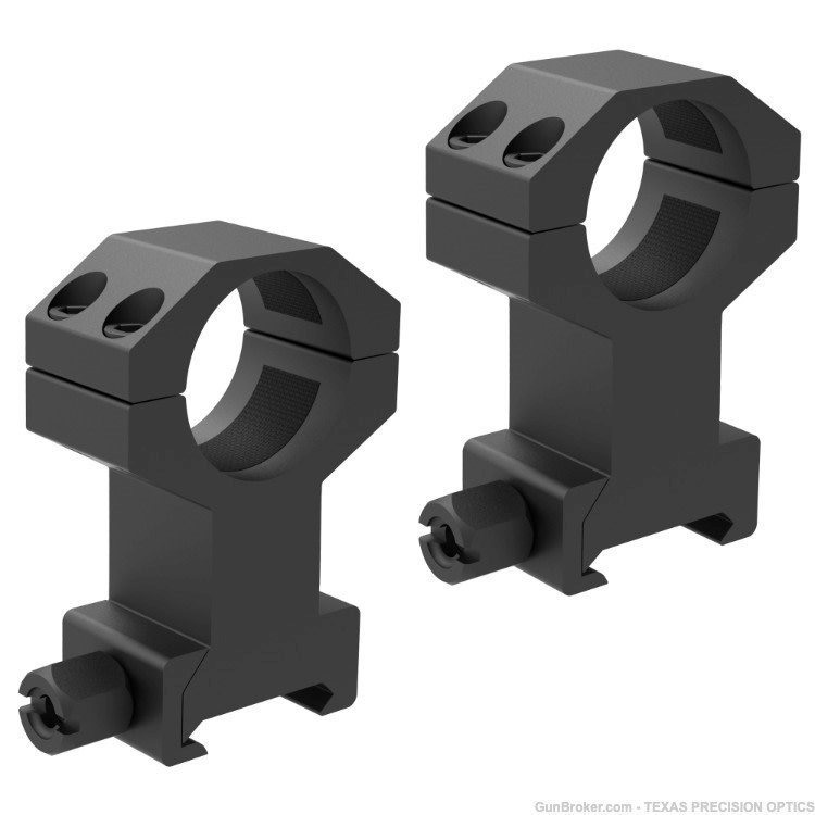 1" Inch Extra High 1.95 Heavy Duty Scope Rings Fits Weaver Picatinny -img-3