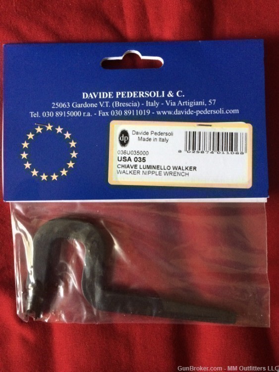 Pedersoli Walker/Dragoon Nipple Wrench USA035 CD NIB No Credit Card Fees-img-0