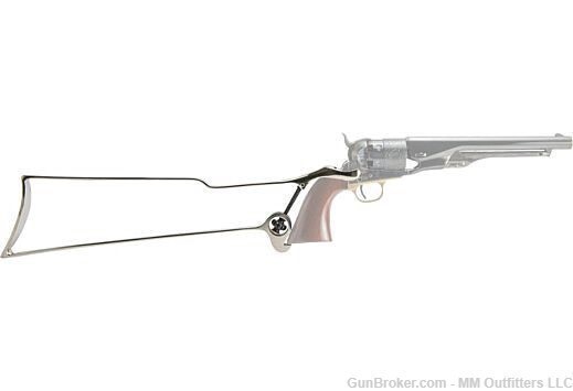 Cimarron Skeletal Steel Shoulder Stock DA6085161SS GZ/CD NIB No Credit Fee-img-0