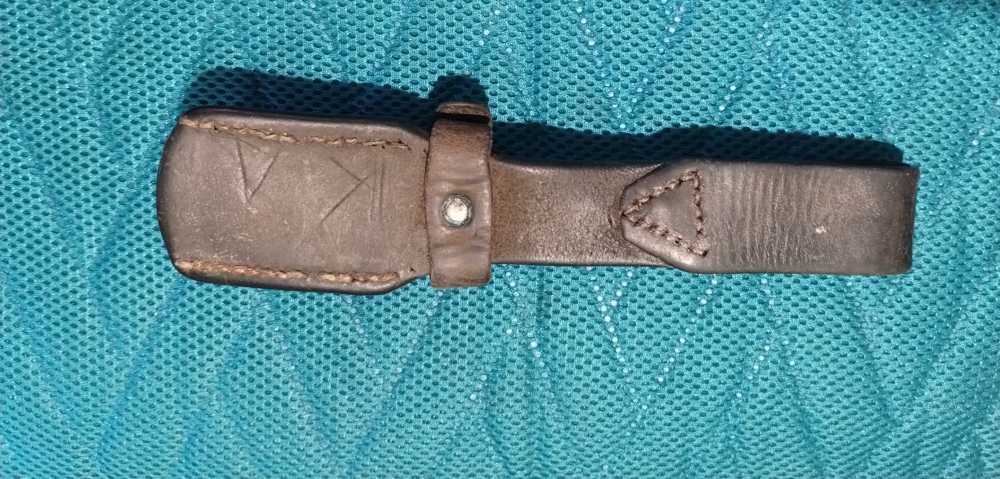 Mauser K98 / M48 bayonet leather frog -img-3