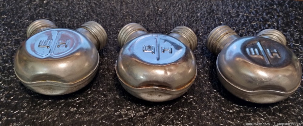 Russian AK-47, AK-74, SKS, Nagant,  Double Neck Oil Cans, Lot Of 3-img-1