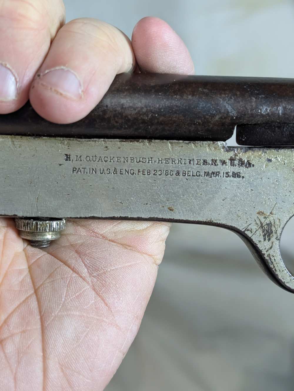 Quackenbush vintage .22 rifle-img-5