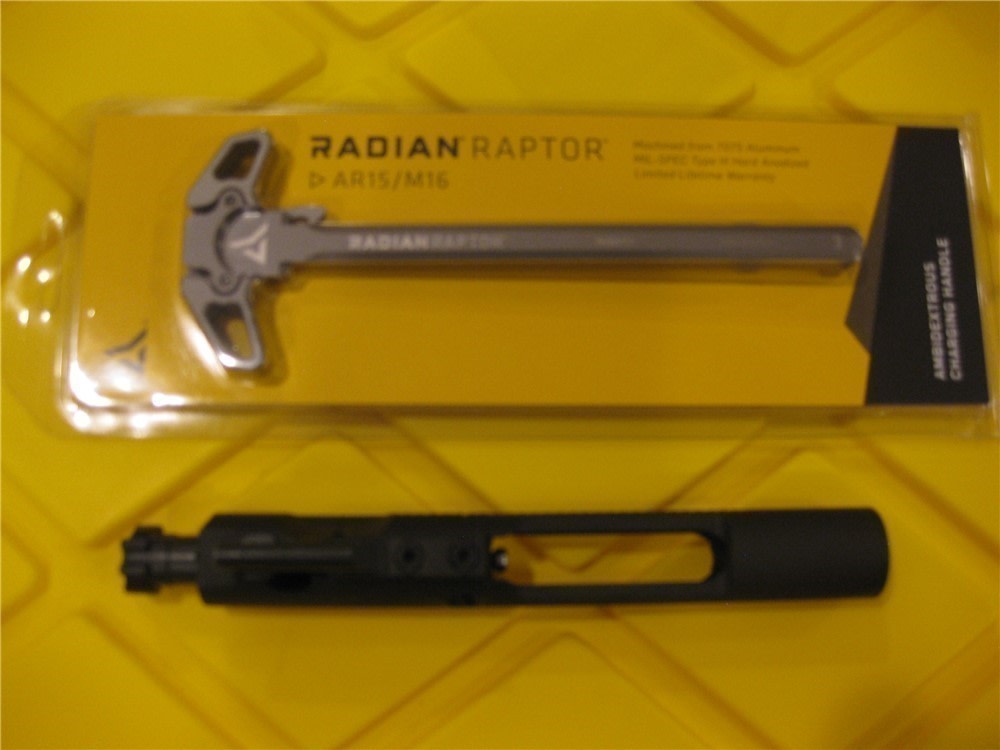 AR15 M4 M16 BCG Bolt Carrier Group & Radian Raptor NP3 Ambi Charge Handle -img-0