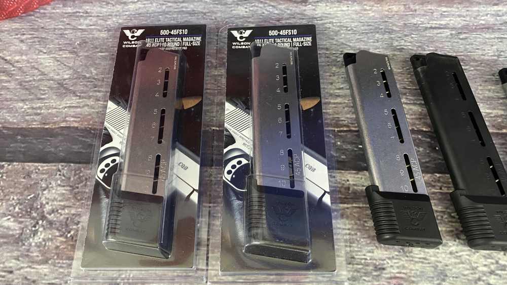 8 - Wilson Combat 1911 45acp magazines 10 rds & 8 rds. 5 new and 3 used-img-1