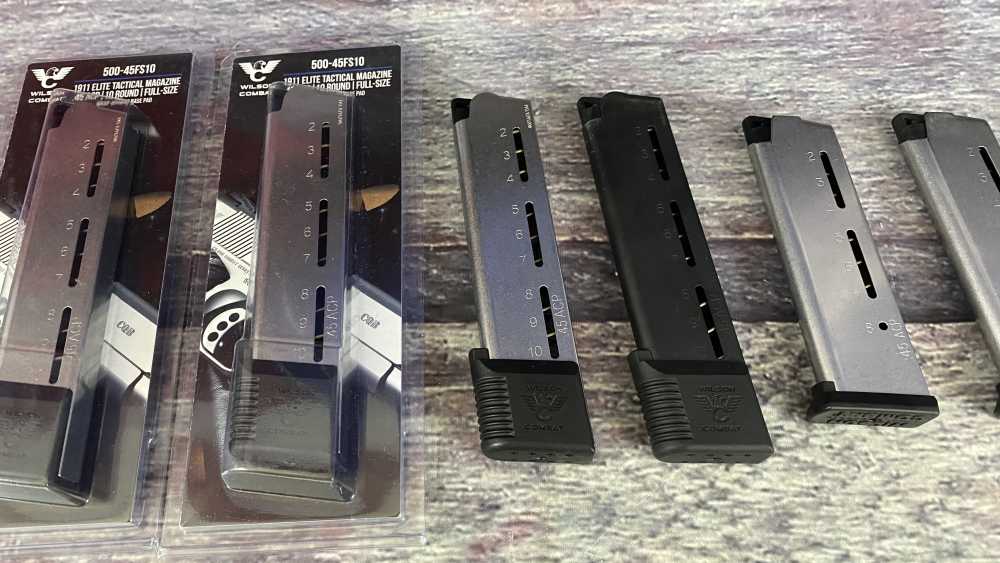 8 - Wilson Combat 1911 45acp magazines 10 rds & 8 rds. 5 new and 3 used-img-2