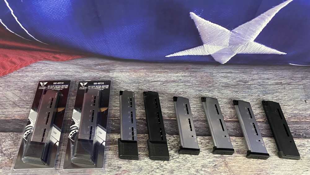 8 - Wilson Combat 1911 45acp magazines 10 rds & 8 rds. 5 new and 3 used-img-0