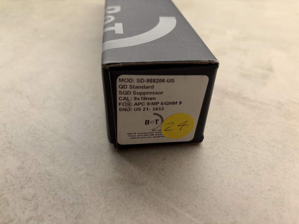 NIB, B&T SD-988206-US QD SMG/PDW 3 Lug Suppressor, 9mm Surppressor-img-2