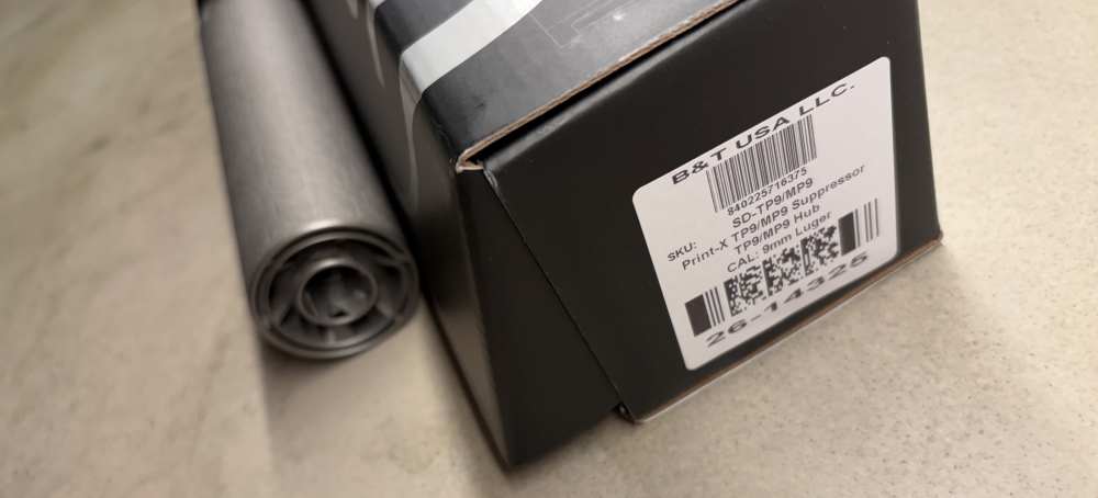 NEW, B&T TP9/MP9 9mm Suppressor SD-TP9/MP9.-img-2