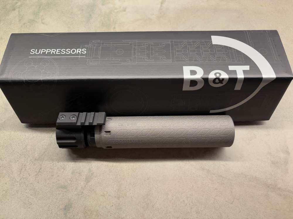 NEW, B&T TP9/MP9 9mm Suppressor SD-TP9/MP9.-img-1