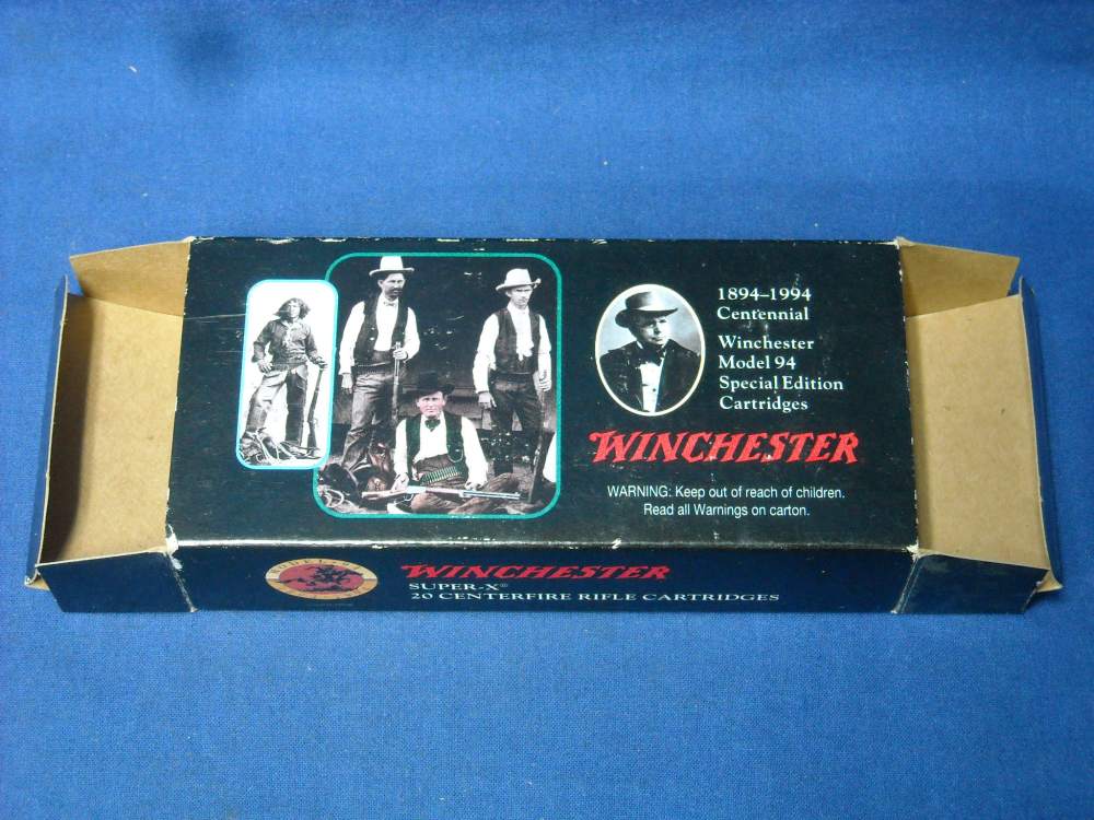 Winchester 1894 Rifle 30-30 Ammo Centennial Special Edition Cartridge Box-img-16