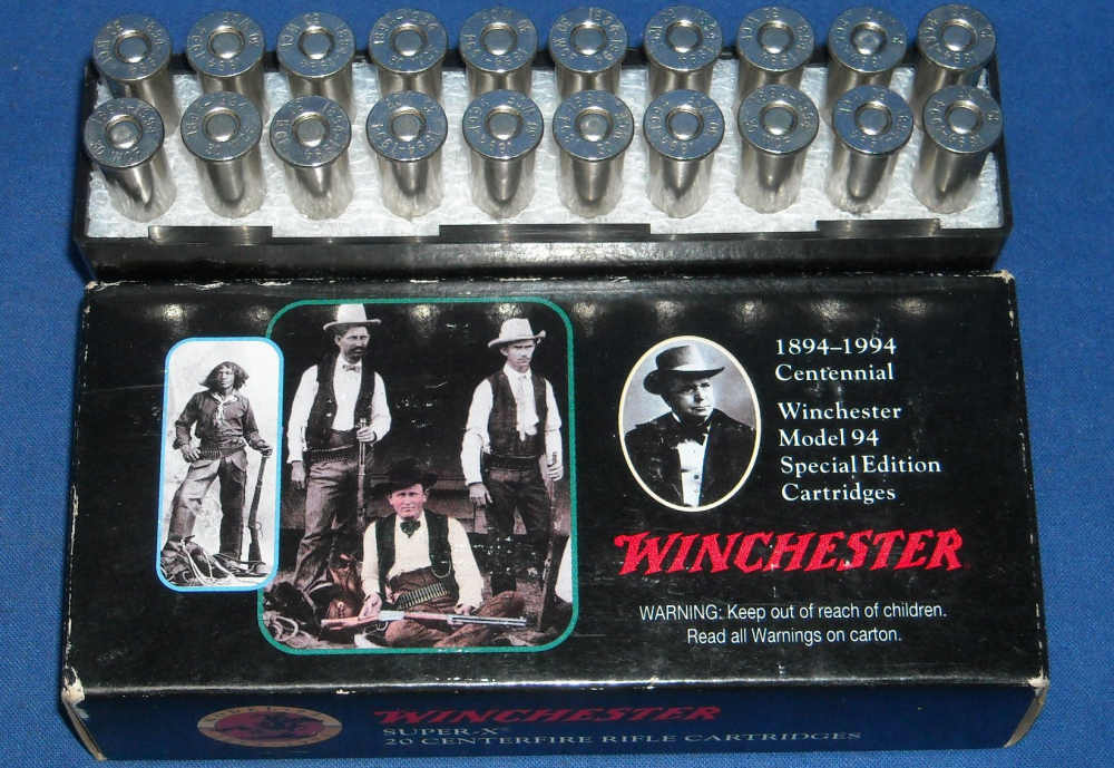 Winchester 1894 Rifle 30-30 Ammo Centennial Special Edition Cartridge Box-img-0