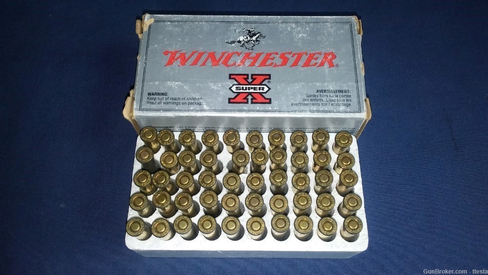 1 Box, 50 Rounds of Winchester 22 Hornet Super-X 46 Grain Hollow Point-img-0
