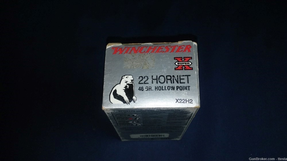 1 Box, 50 Rounds of Winchester 22 Hornet Super-X 46 Grain Hollow Point-img-5