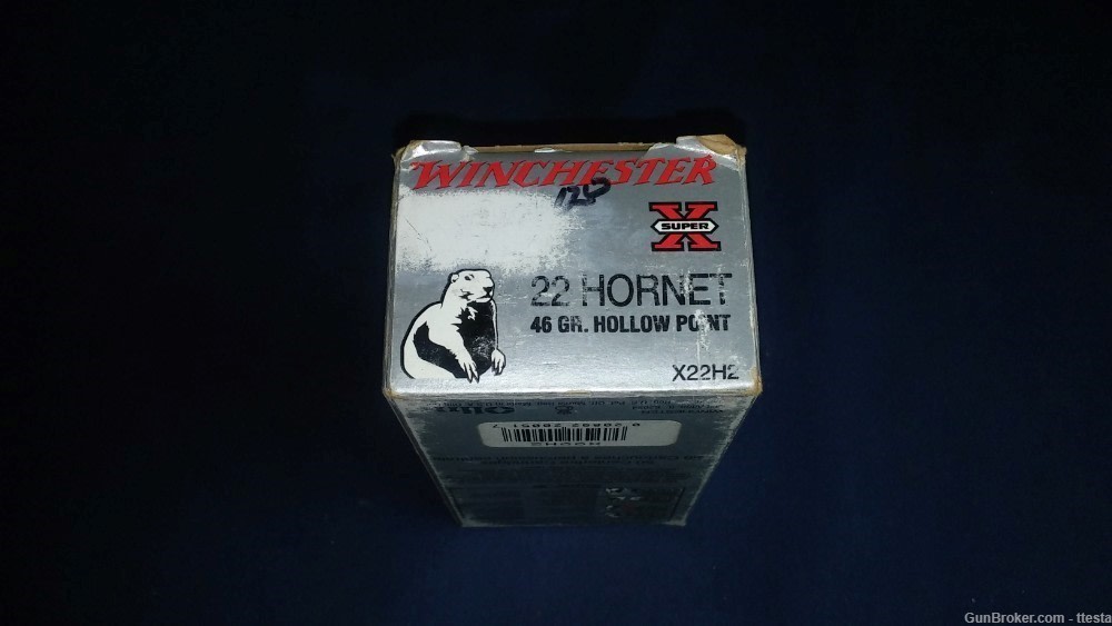 1 Box, 50 Rounds of Winchester 22 Hornet Super-X 46 Grain Hollow Point-img-4