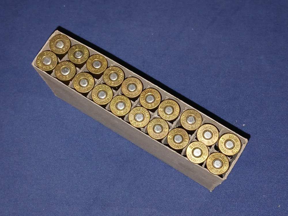 25-35 Winchester Remington UMC Dupont Kleanbore Cartridge Box & Ammo 20rds.-img-8