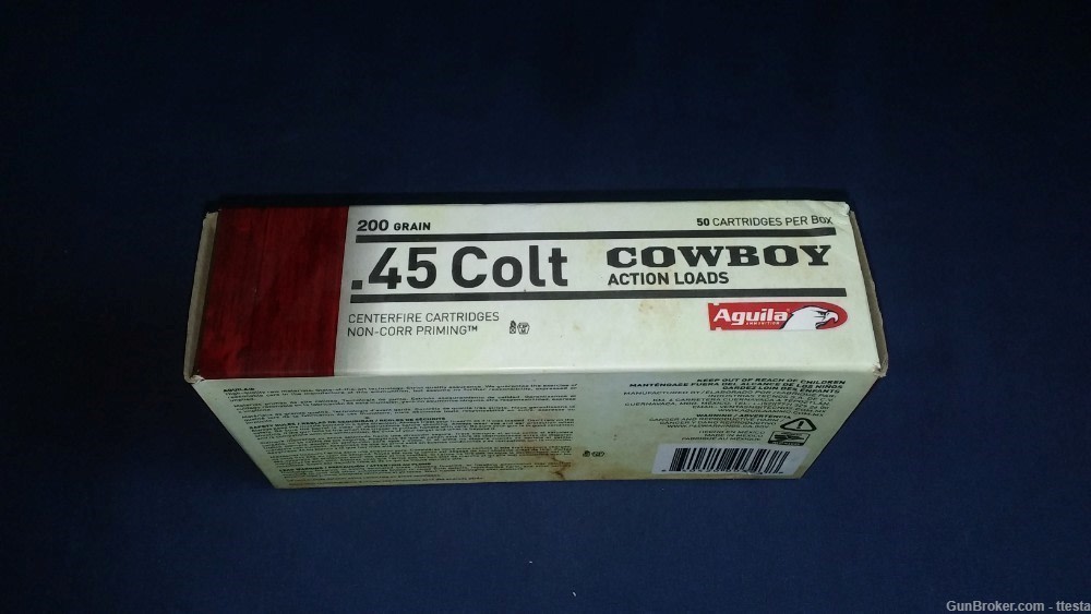 Aguila 50 Rounds 45 Long Colt Cowboy Action SASS 200 Grain Soft Point Lead-img-9