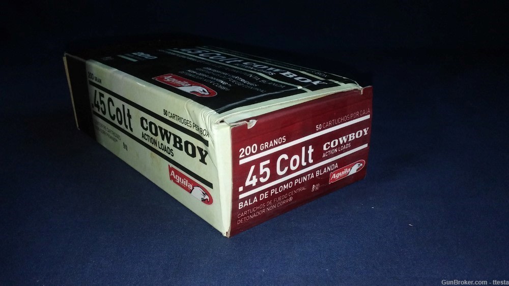 Aguila 50 Rounds 45 Long Colt Cowboy Action SASS 200 Grain Soft Point Lead-img-8