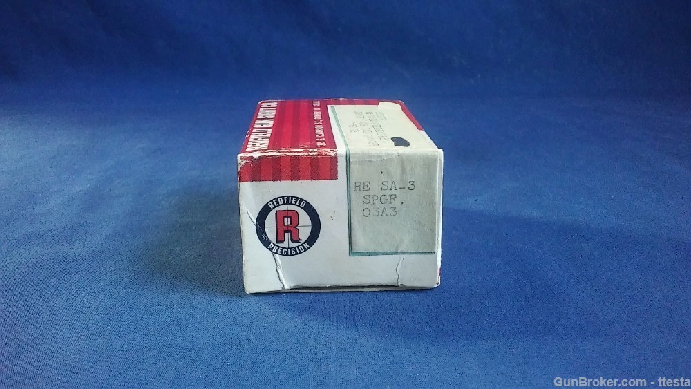 Redfield RE SA-3 Receiver Peep Sight Springfield M1903A3 A4 w/Box & Screws-img-22